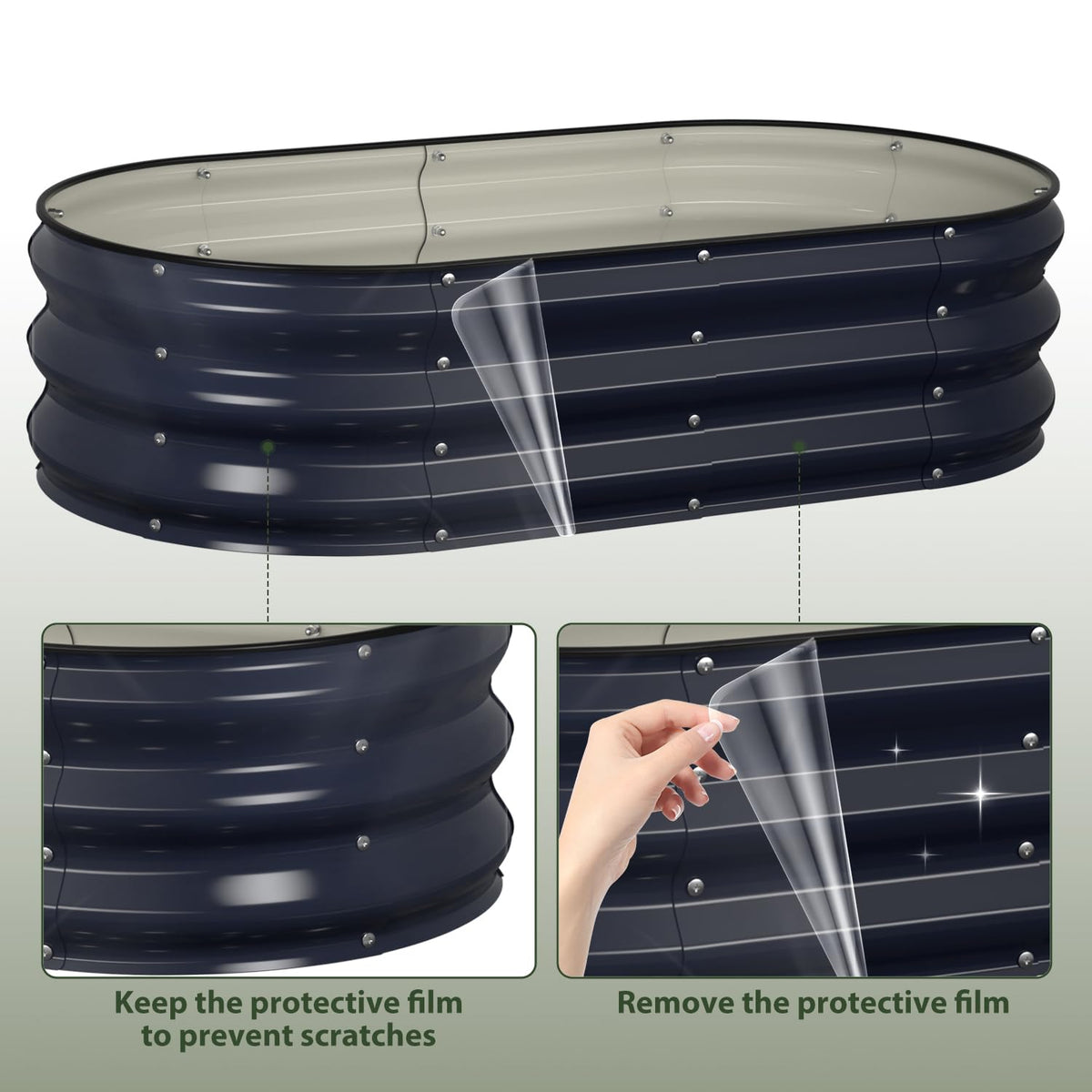 Winpull galvanized steel construction offers long-term outdoor durability.