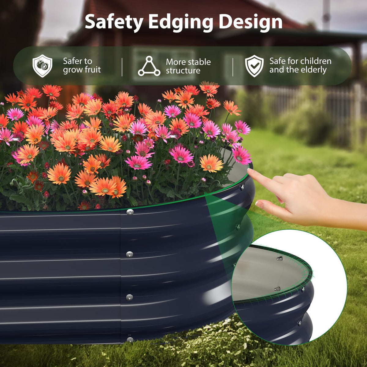 Winpull safety edge design keeps families safe with rounded corners.