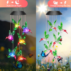 Winzwon outdoor wind chime withstands rain and sun for year-round decor