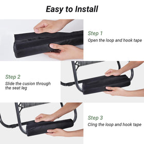 Wiojtry 15.9 inch footrest fits standard zero gravity chairs securely