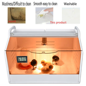 WIONBE Brooder Box digital display shows temperature and humidity