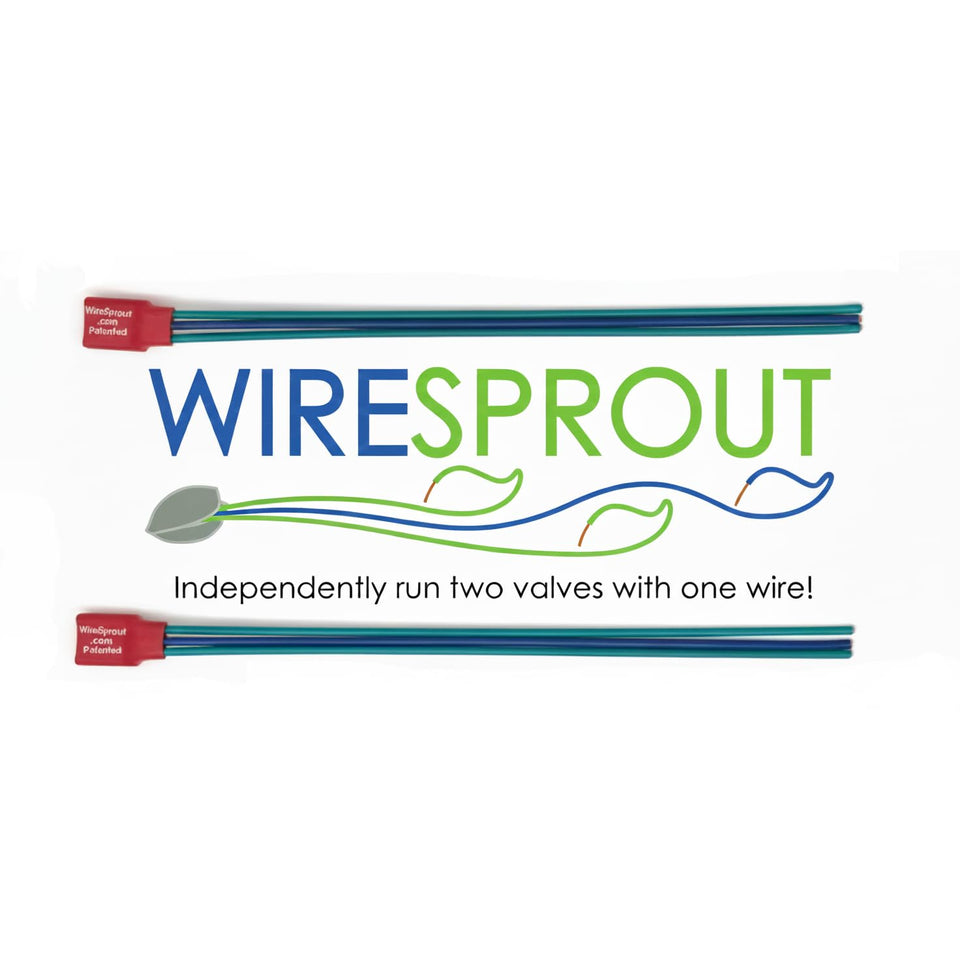 WireSprout front view shows a compact sprinkler wire multiplier ready for installation.