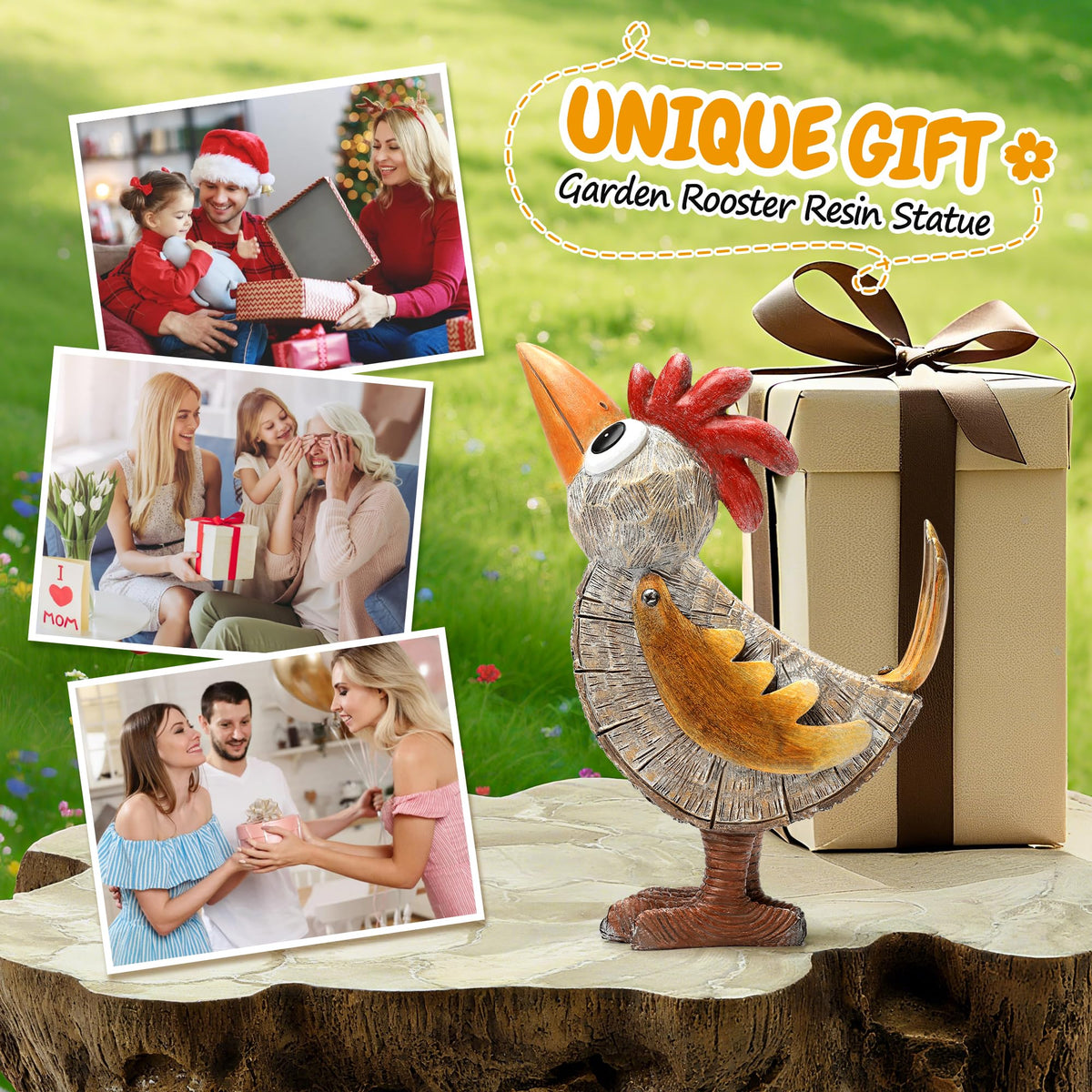 Wiresusan office decor rooster figurine adds a playful focal point on a desk.