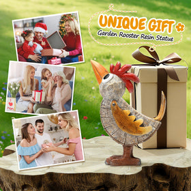 Wiresusan office decor rooster figurine adds a playful focal point on a desk.