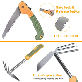 WisaKey large-capacity garden bag keeps tools organized.