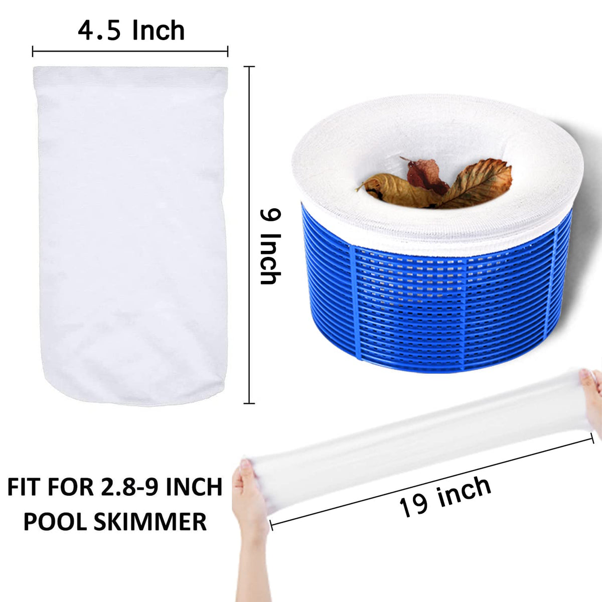 WISHDIAM ultra-fine mesh catches hair and pine needles.