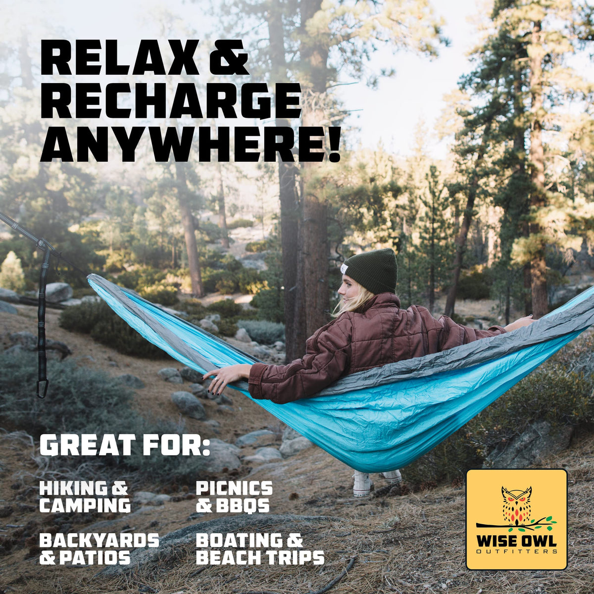 Wise Owl Outfitters hammock backyard setup illustrates versatile home outdoors