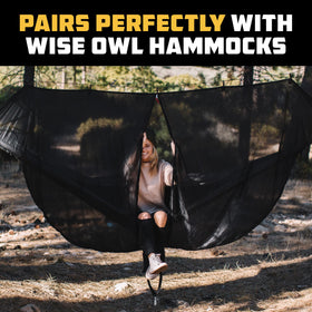 Wise Owl hammock bug net lightweight 16 oz ideal for hikers seeking light gear