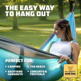 Wise Owl Outfitters hammock stand ideal for outdoor use.