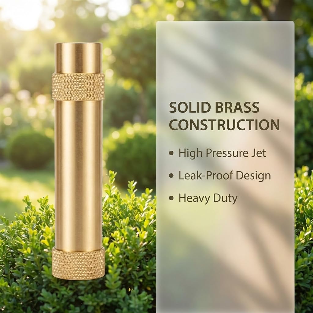 Wiseflow brass twist hose nozzle dial for spray adjustments