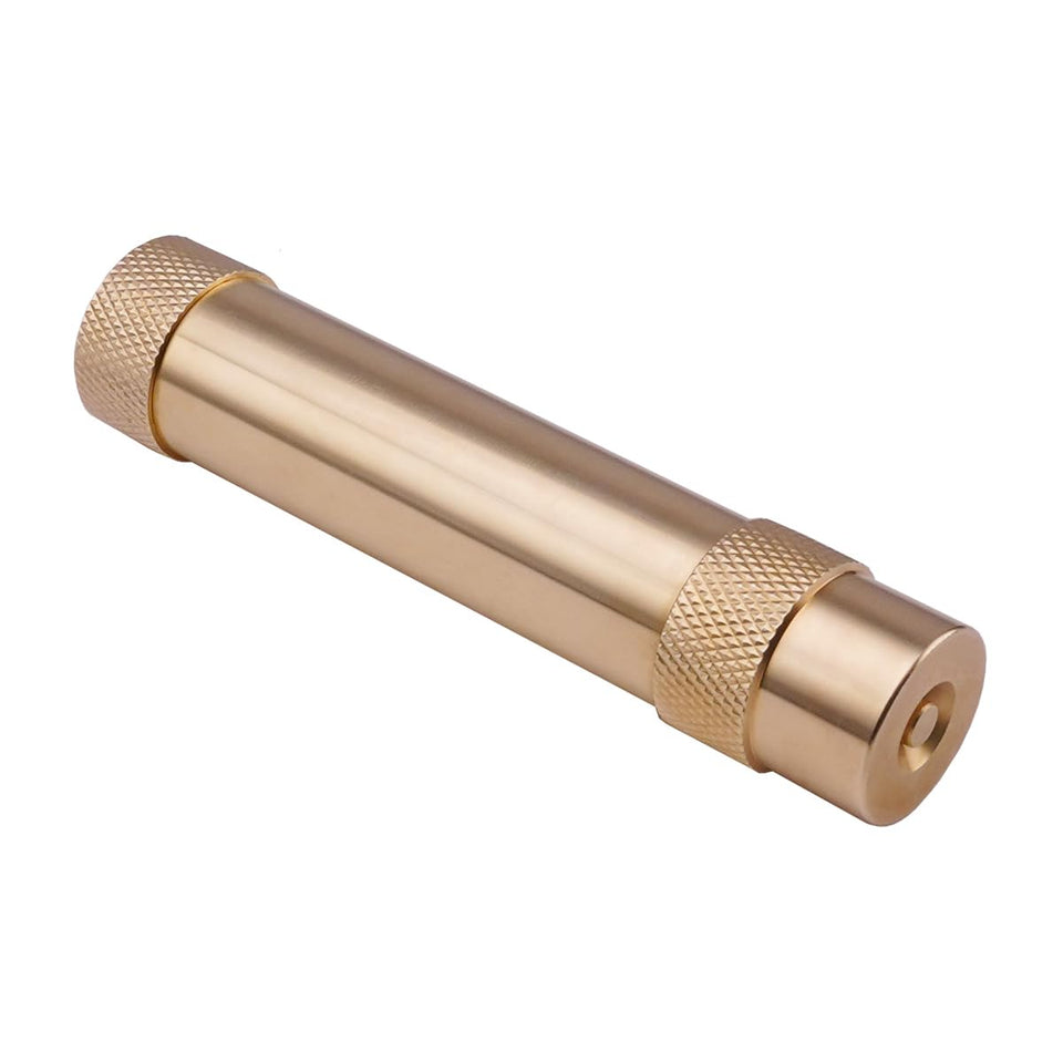 Wiseflow brass twist hose nozzle setup view showing standard hose connection