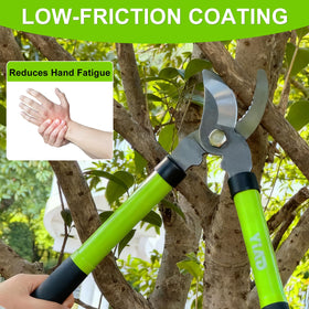 Wiselifetech pruning set includes multiple tools for shrubs and small trees.