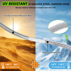 wiselifetech 6ft hose is lightweight and easy to carry for garden tasks.