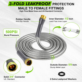 wiselifetech universal connectors fit standard faucets and reels for versatility.