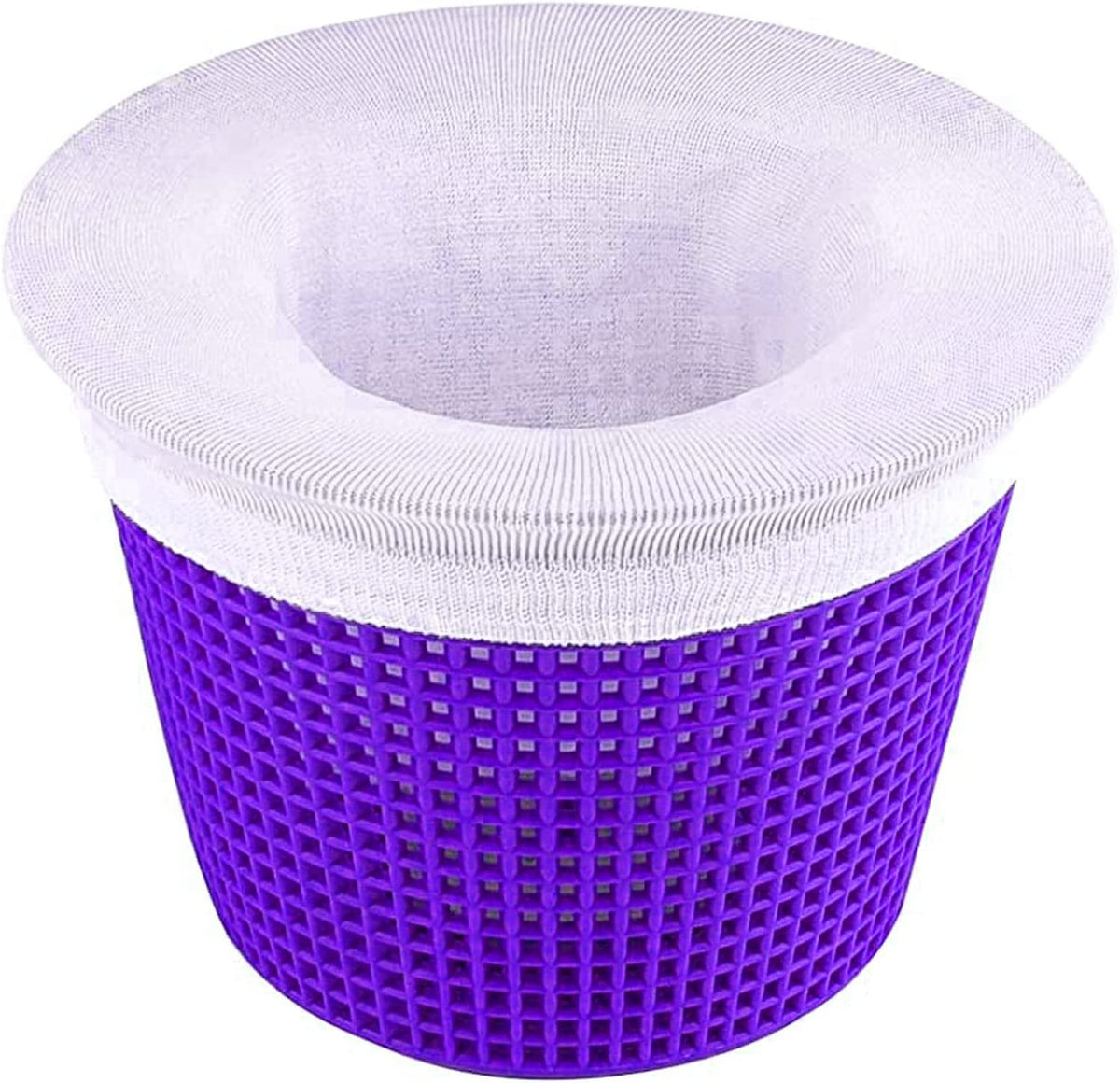 WISHDIAM 40-pack pool skimmer socks protect filters by trapping debris.