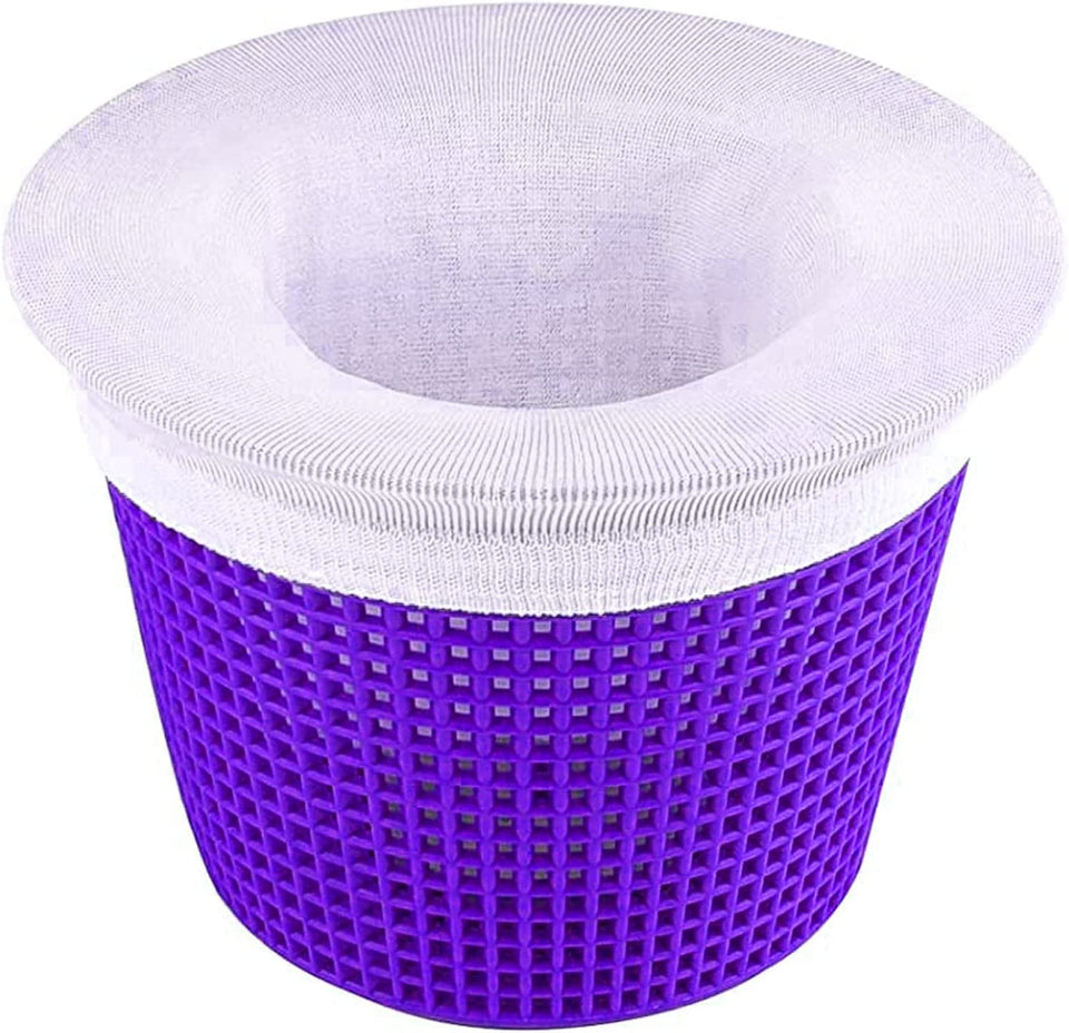 WISHDIAM 40-pack pool skimmer socks protect filters by trapping debris.