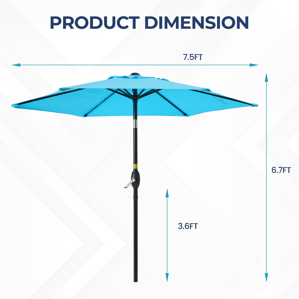 Wisteria Lane outdoor umbrella provides comfortable shade for patios