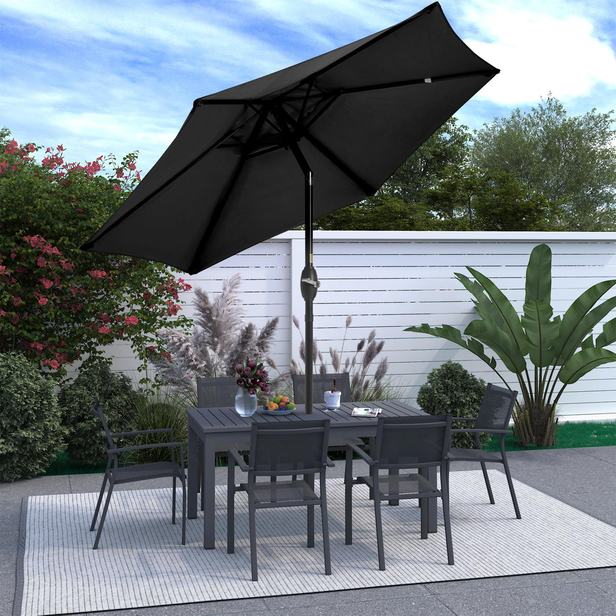 Wisteria Lane ideal for patios and cafes; versatile shading for outdoor spaces.
