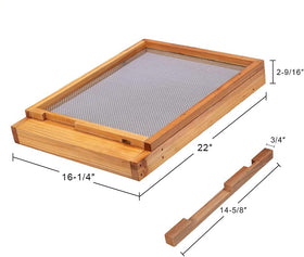 Witbee durable wood bottom board, zero assembly, reduces warping risk