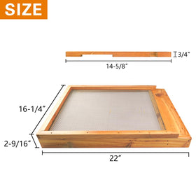 witbee entrance reducer with bottom board for hive entry control