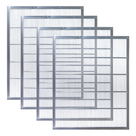 witbee metal queen excluder placed in a 10-frame hive between brood box and honey super