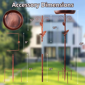 WITELIDA antique bronze garden decor enhances patio aesthetics.