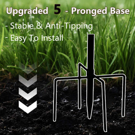 Tool-free assembly in minutes for quick setup on patios or backyards.