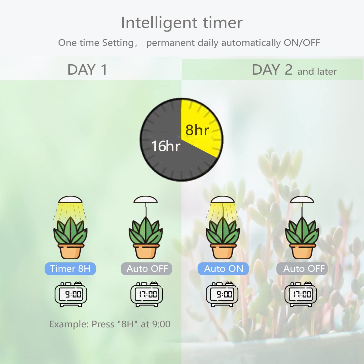 Witsanlex LED grow lights height-adjustable stand enables versatile placement