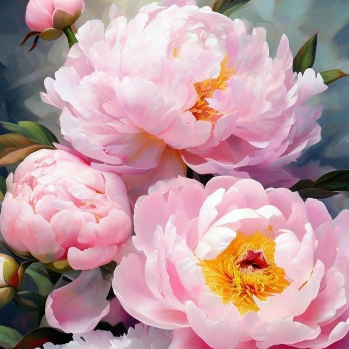Wivolibe peonies in a garden border attracting bees
