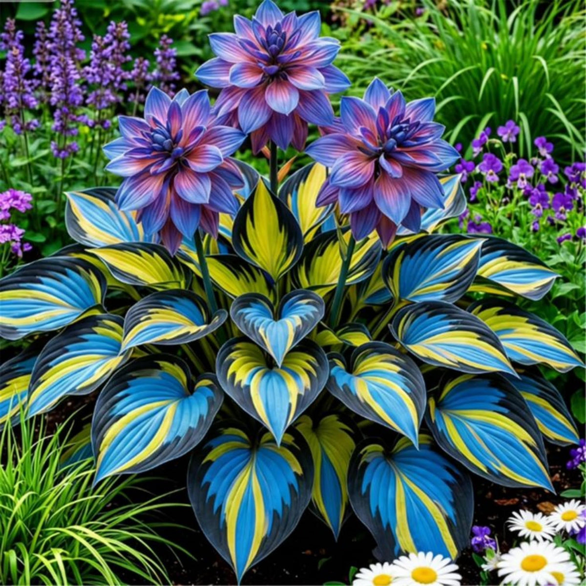 Wivolibe Hosta featuring vibrant foliage brightening garden beds