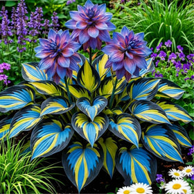 Wivolibe Hosta featuring vibrant foliage brightening garden beds