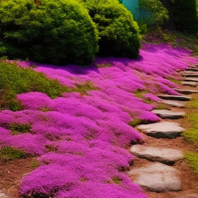 Wivolibe pollinator-friendly thyme: attracts butterflies and bees to the garden.