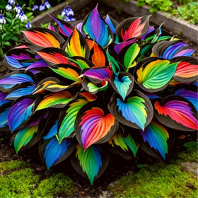 Wivolibe rainbow hosta seeds deliver colorful leaves across seasons