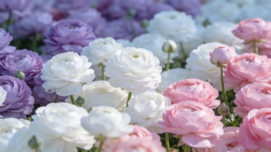 Wivolibe Ranunculus thrive with fall planting for a stunning spring splash.