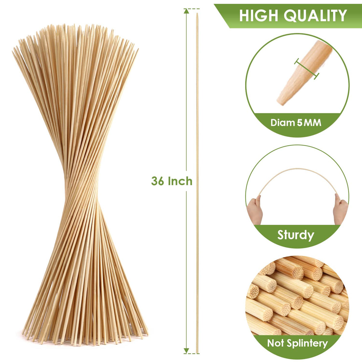 WixiTool Heavy-duty campfire skewers support loaded treats without bending
