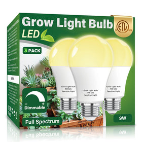 Wiyifada full-spectrum grow light bulb for indoor plant setups promotes healthier growth.