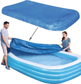 WJGHRH rectangular pool cover 120x72 on pool shields debris and keeps water clear