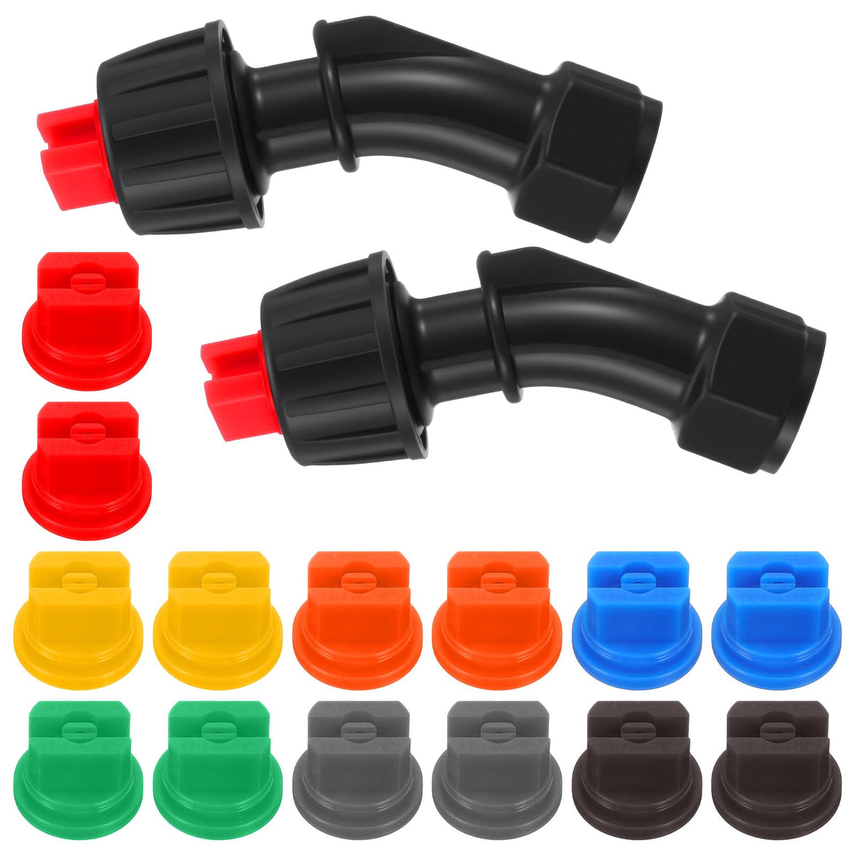 WJIAAA 2-set flat fan nozzle pack for versatile spray tasks