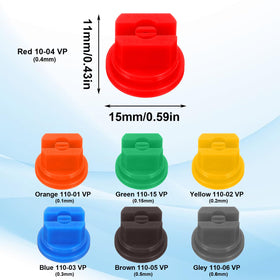 WJIAAA color-coded nozzle tips for quick task identification