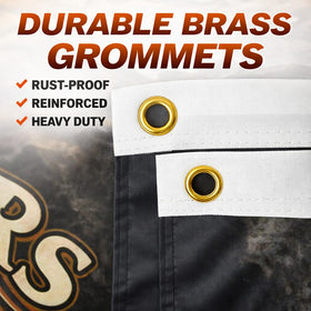 WJQMF heavy-duty quadruple-stitched fly end, reinforced for wind durability