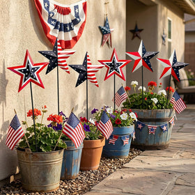 WKHOMEDECO star designs provide versatile yard decor with three distinct looks