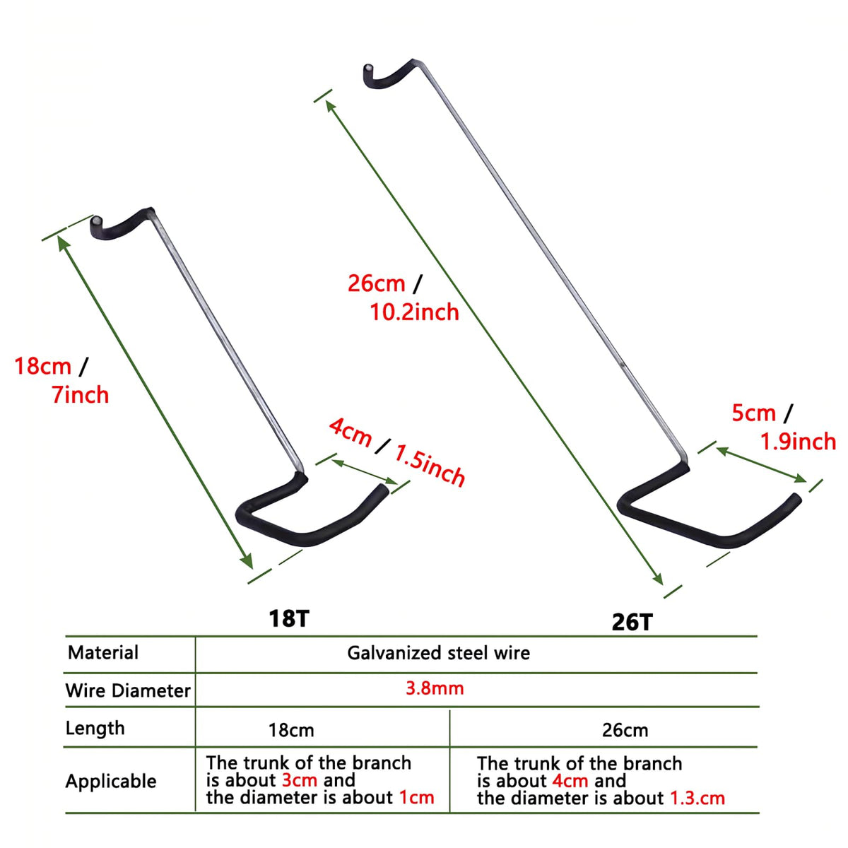 WLSANX 10-inch branch puller provides precise bending leverage.