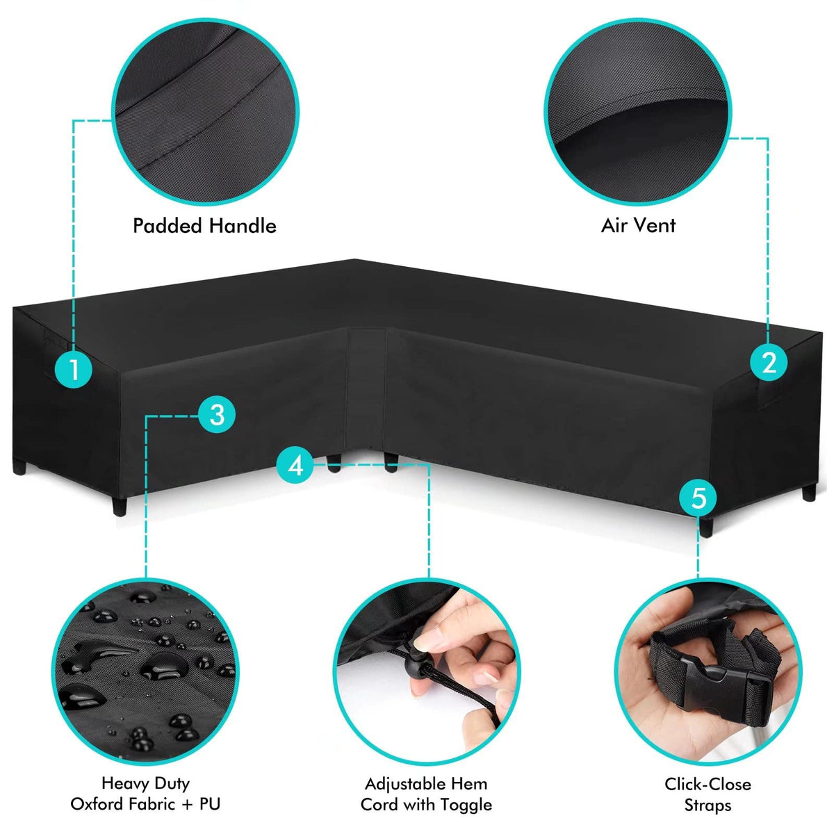 WLEAFJ air vent design promotes airflow and reduces condensation.