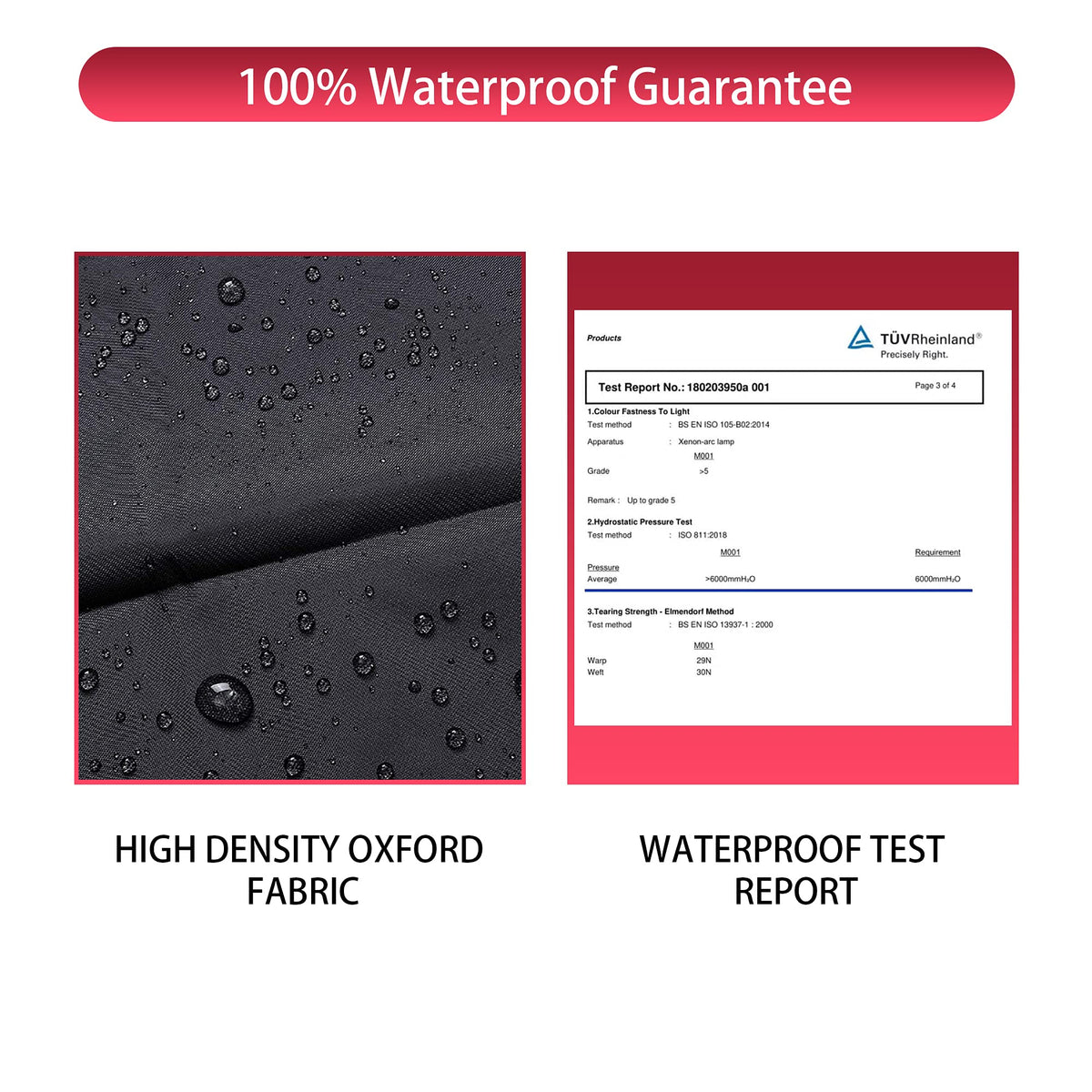 WLEAFJ durable oxford fabric supports long outdoor use