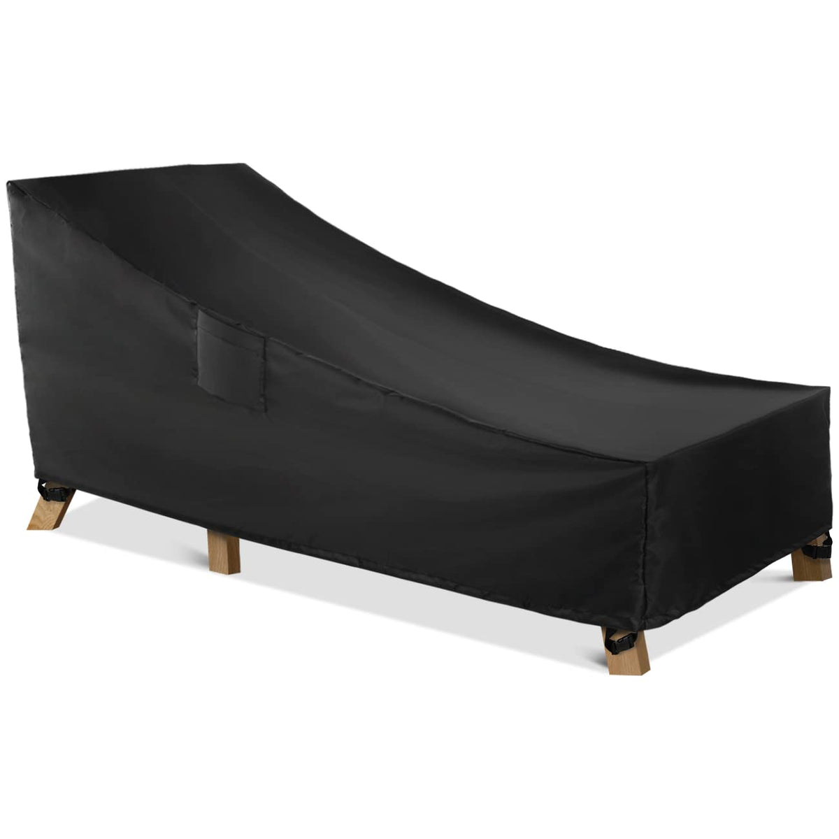 WLEAFJ patio chaise lounge cover waterproof protection for outdoor use.