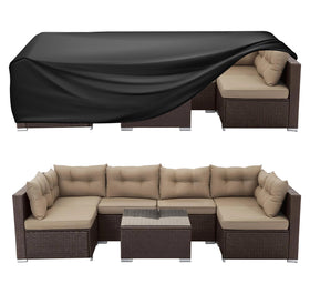 WLEAFJ rectangle patio cover protecting 90L x 64W x 28H outdoors from rain