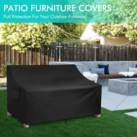 WLEAFJ durable drawstring adjustment ensures secure fit for large sofas
