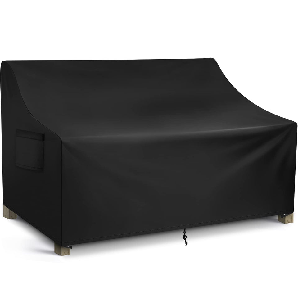 WLEAFJ patio sofa cover front view protects your loveseat from rain