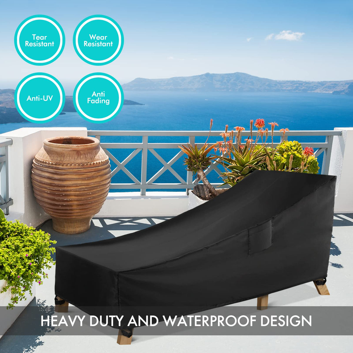 WLEAFJ UV-stabilized fabric prolongs life of patio furniture.