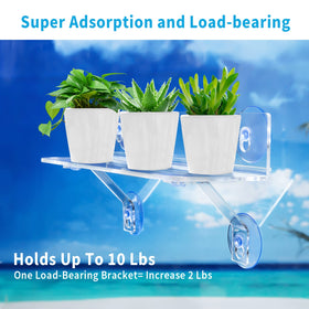 WLGTYU installed window-shelf supports herbs with space-saving display